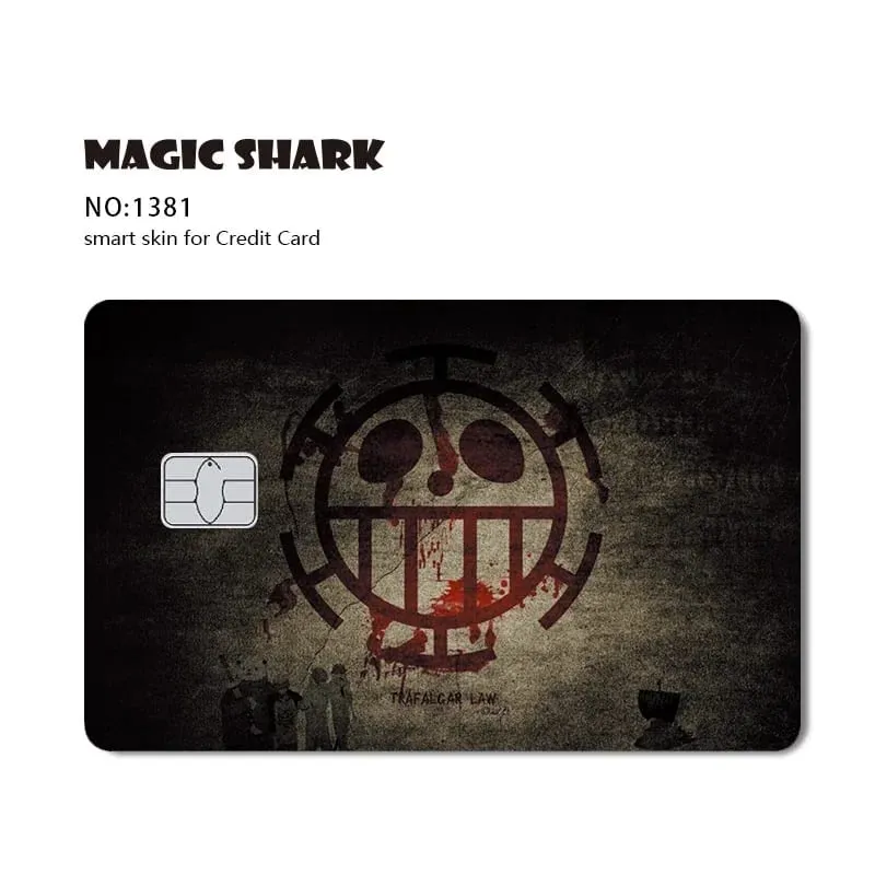 Hot Sale Maigc Shark Anime Chopper Luffy Nami Waterproof Front Side Sticker Film Skin for Credit Debit Card