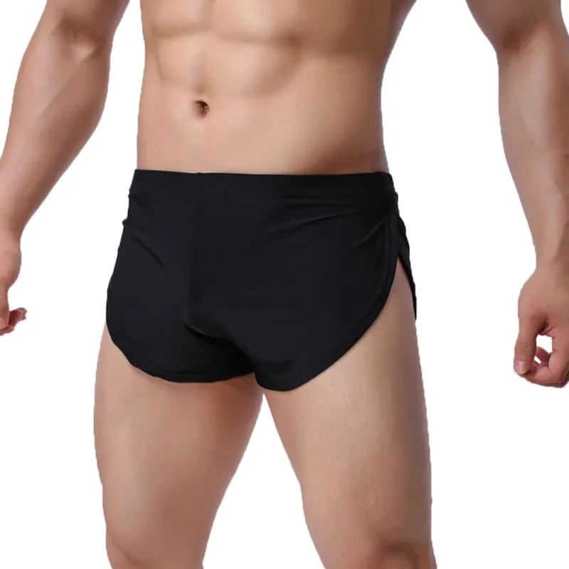 الذكور سراويل الملابس الداخلية الملاكمين تنفس الرجال الملاكم منامة الجانب سبليت السروال Cueca Homem السراويل ملابس خاصة — image 3