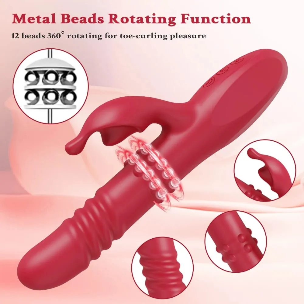 Rabbit Thrusting Vibrator for Women Clitoris Stimulator Powerful G Spot Vagina Massage Female Masturbator for Adult Sex Toys — image 5