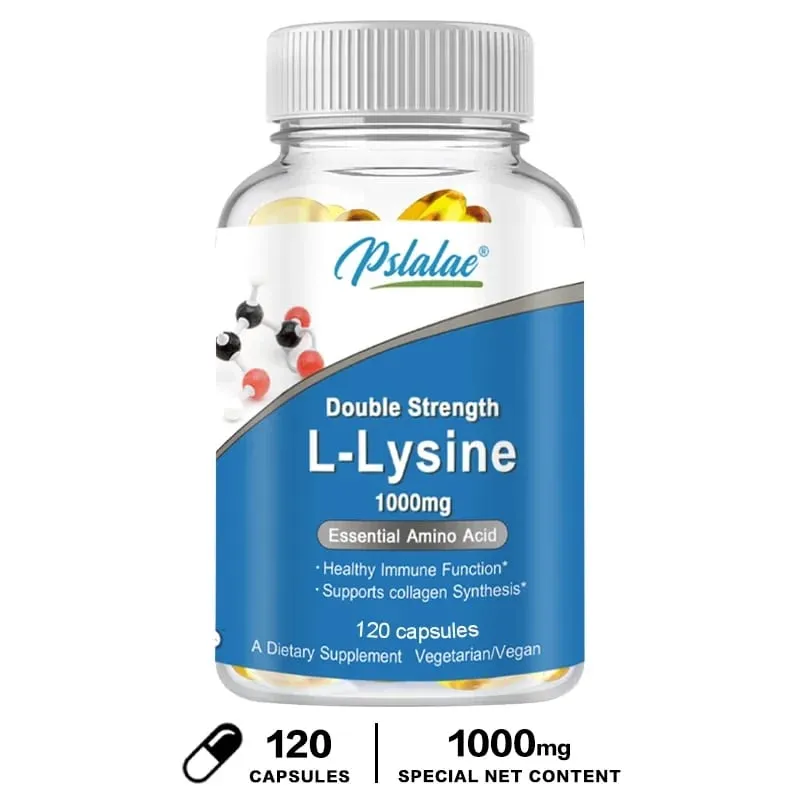 L-Lysine Supplement 1000 mg 120 Capsules Amino Acid Capsules — image 8