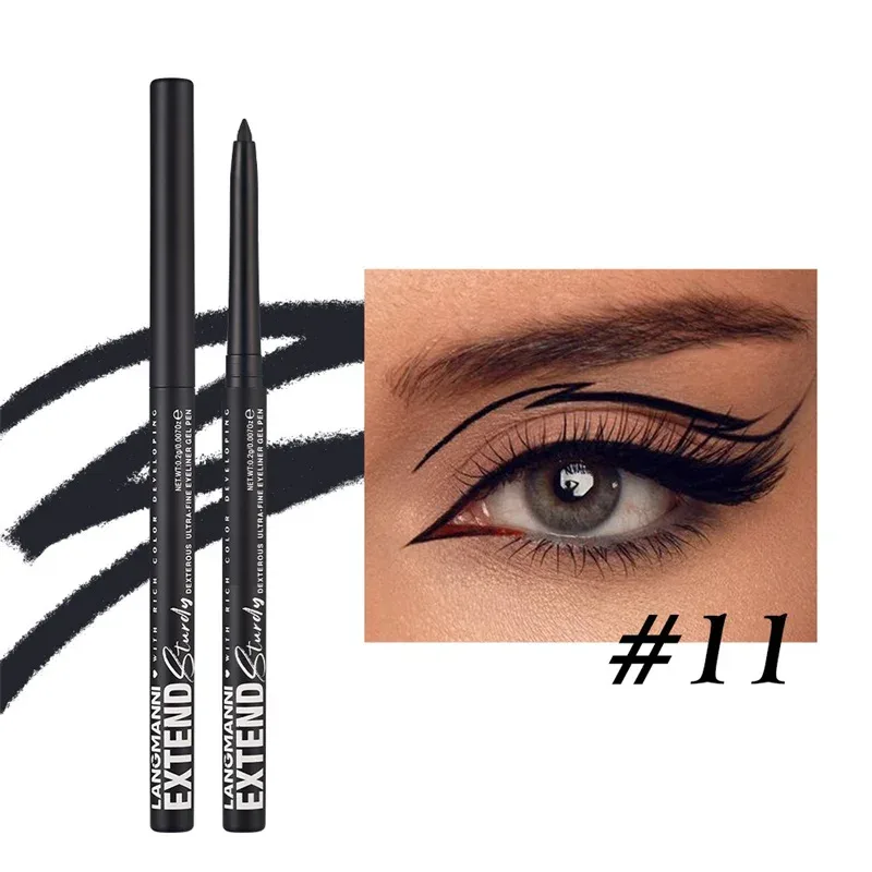 Waterproof Eyeliner Gel Pencil Gold Brown Lying Silkworm Pen Soft Easy Wear High Pigment Matte Eyeliner Lasting Shiny Eye Makeup — image 14