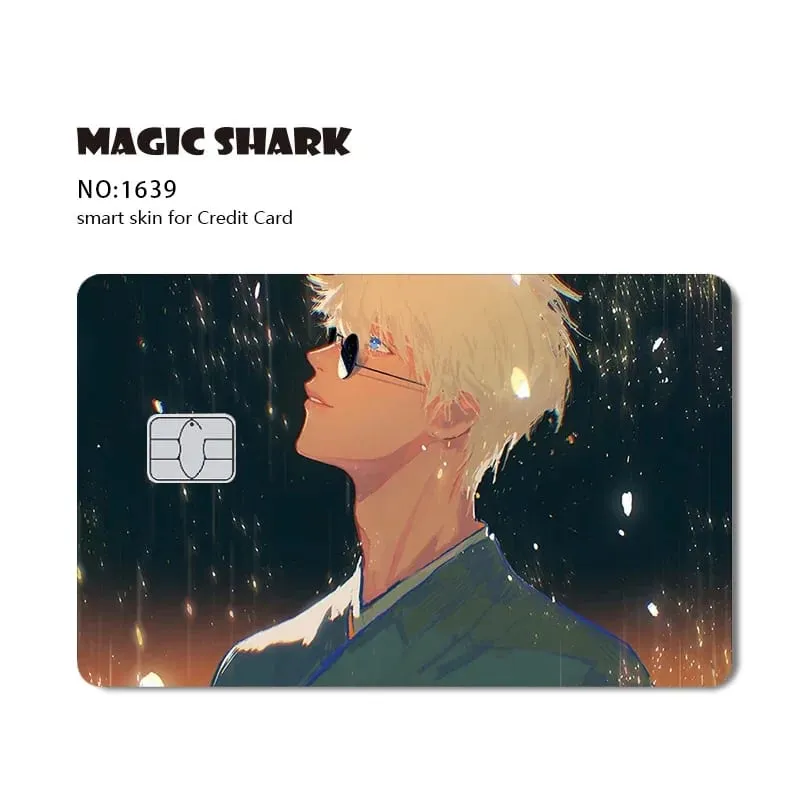 2026 New Magic Shark Anime Money Charge 404 Error ID Game Machine Film Skin Sticker for Debit Bank Credit Card