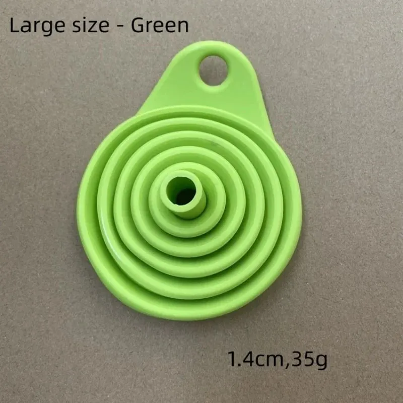 1/3/5/10 Chiếc S L Gấp Phễu Silicon Làm Đầy Chai Bếp Phễu Silicon Ốp Vật Dụng Nhà Bếp Dầu chất Độn — image 9