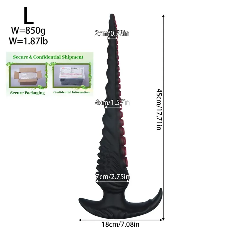 Superยาวขนาดใหญ่Anal PlugแฟนตาซีTentacle Anal Trainer Dilatorปลั๊กหนาDildo Big Butt Plugเพศของเล่นสำหรับผู้หญิงผู้ชายbutt Plug — image 9