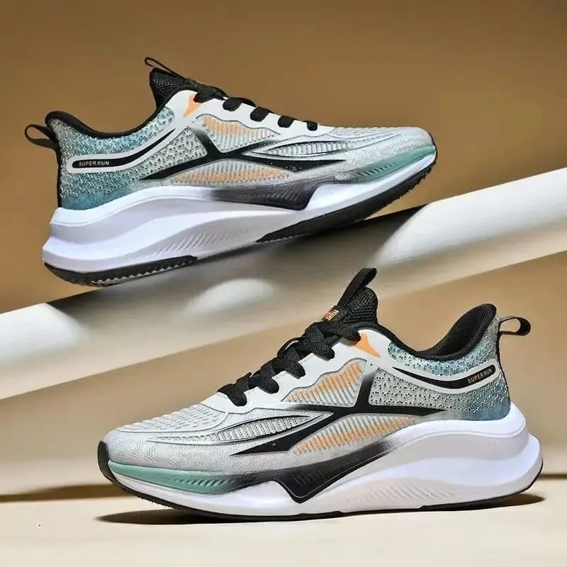 Men's Shoes Lightweight Sports Running Casual Fly Woven Mesh Soft Sole Sneakers Breathable Fashion Trendy Shoes for Teenagers