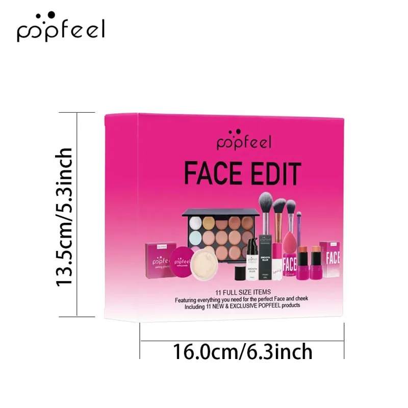 Valentine's Day and Holiday Makeup Gift Set - All-in-One 11-Piece Makeup Kit for Girls and Women Featuring Concealer — image 7