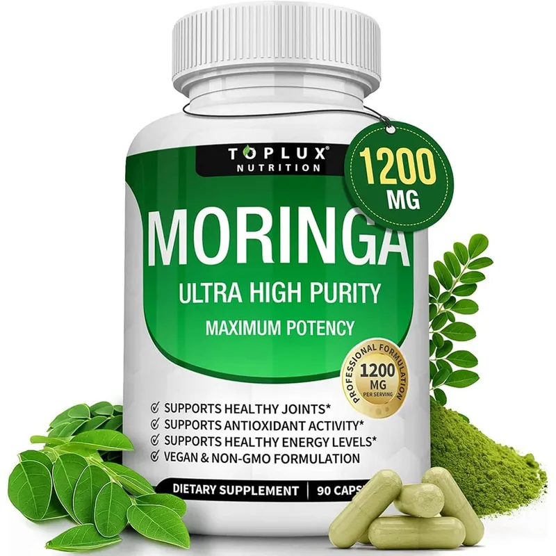 Prémium magnézium komplex kiegészítő 1000 mg magnézium-glizinát 525 mg vércukor komplex 940 mg moringa kapszula 1200 mg nem GMO — image 9