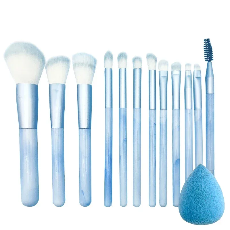 12 st Professionell Makeup Borste Set Premium Synthetic Foundation Concealer Powder Ögonskugga Blush Borstar Hygieniska skönhetsverktyg — image 9