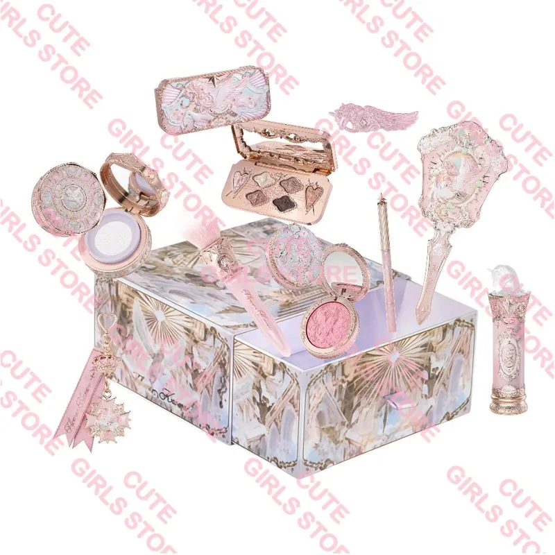 Flower Knows Knight Unicorn Collection Mini All-In Gift Set-dengan Lipstik Blush Eyeshadow Powder Lip Liner Cermin & Alat — image 9
