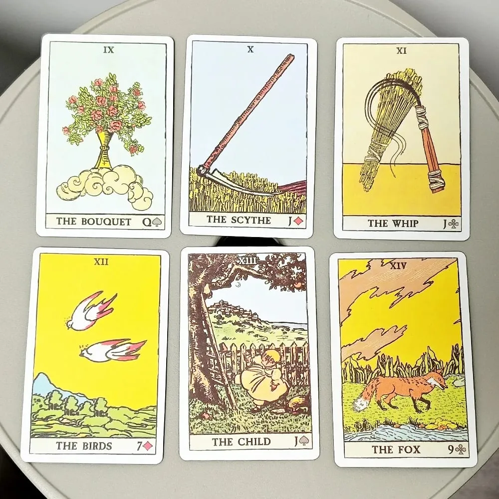 36 Pcs Cards Pixie's Astounding Lenormand 9*6cm Created with Artwork From The Smith-Waite Tarot Deck and “The Golden Vanity"