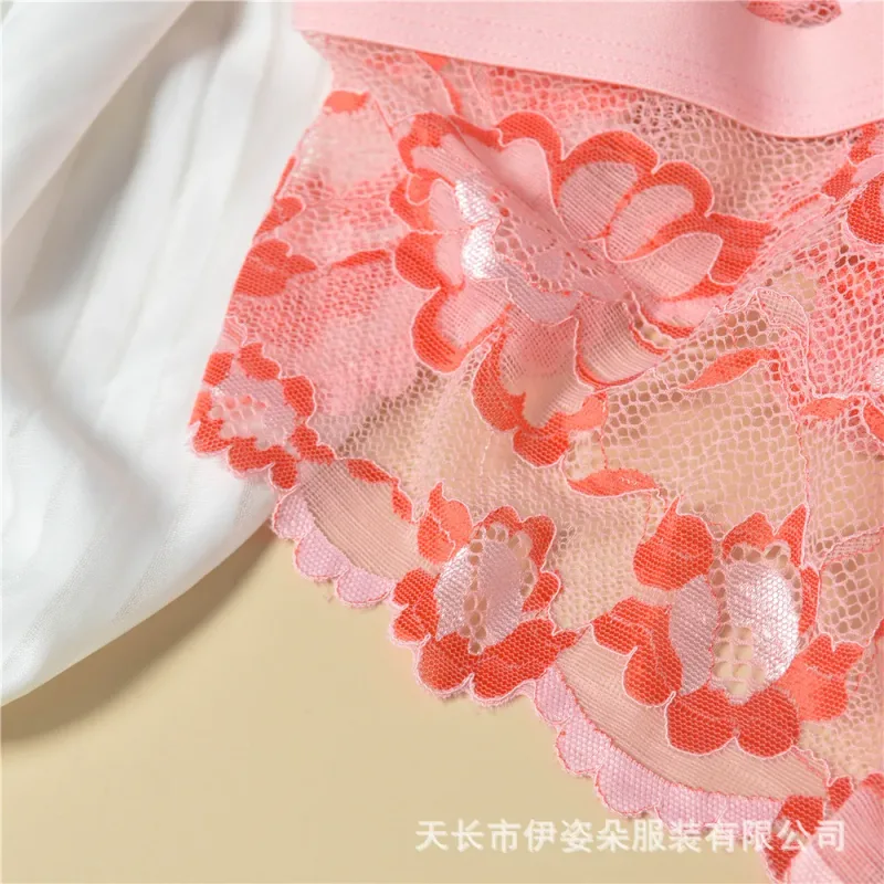 Renda sexy roupa interior suave dos homens bolsa calcinha perspectiva fina floral homem briefs tentação malha baixa ascensão respirável cuecas — image 11