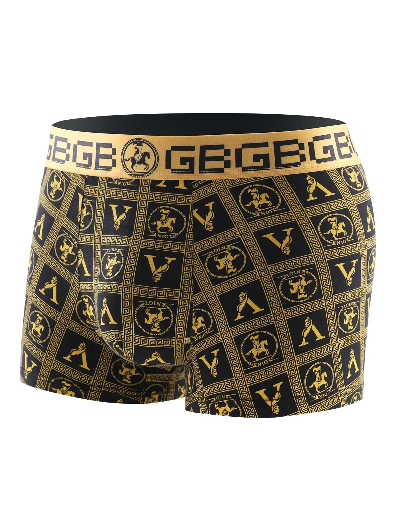 8 Piece Men's Underwear Set Soft Comfortable High Quality Men's Boxer Briefs Panties Black Gold Domineering Selling Men's Pants — image 7