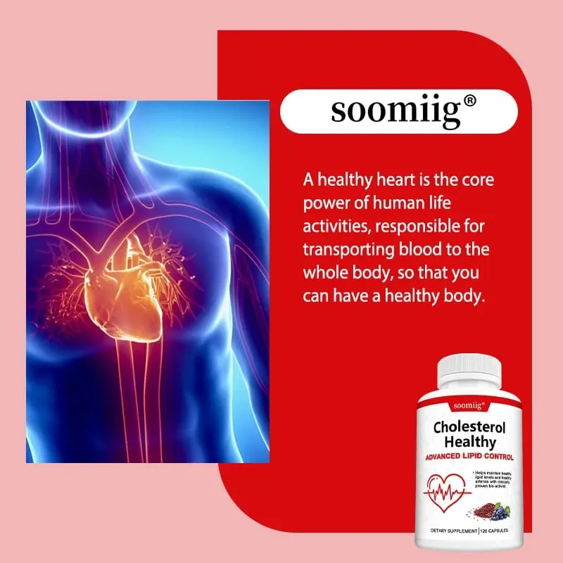 Cholesterin-Gesundheitsergänzungsmittel – Senkt LDL und Triglyceride Unterstützt einen gesunden Cholesterinspiegel Natürliche Herzgesundheitskapseln — image 6