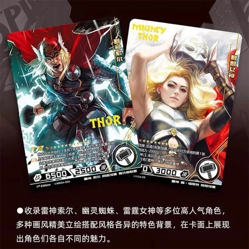 Carta        originale          Heroes Duel Card Versione competitiva Iron Man Thor Captain CR America Collezione di carte Giocattoli