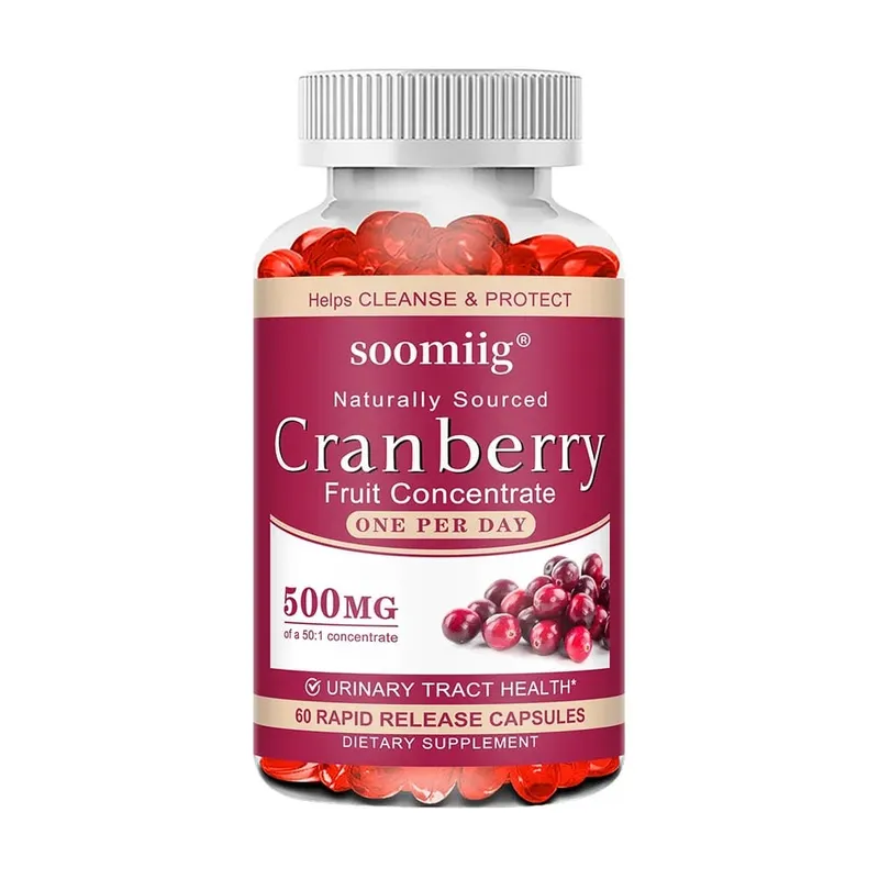 Organic Cranberry Capsules - Rich in Vitamin C Support Urinary Tract and Bladder Health Promote Cleansing Detoxification — image 9