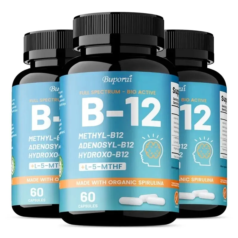 Vitamin B12 - Supports Energy Metabolism Nervous System Cell Health Heart Immunity and Red Blood Cell Formation — image 11