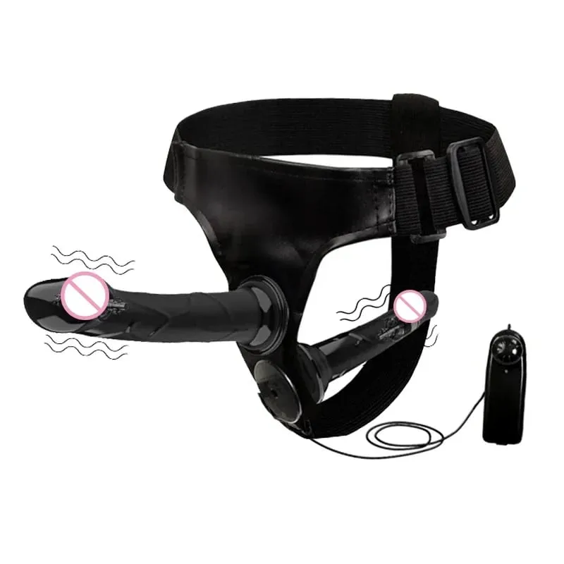 Couples Harness Strap-on with 2 Vibrations Realistic Dildos for Anal G-spot Stimulation Prostate Massager Adult Sex Toy for Wom — image 3