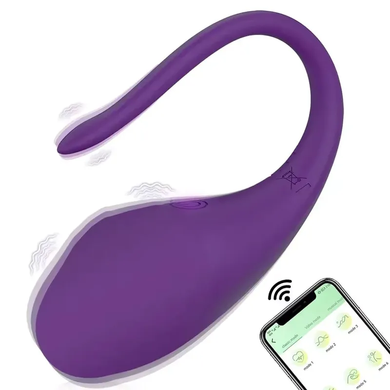 Potente vibratore per uovo di controllo dell'app indossabile Stimolatore vaginale clitorideo tipo U per coppie Massaggio Giocattolo del sesso del punto G per le donne 18+