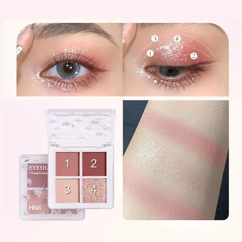 8-Piece Beauty Set with Lipstick Concealer Eyeshadow Eyebrow and Blush Makeup — image 4