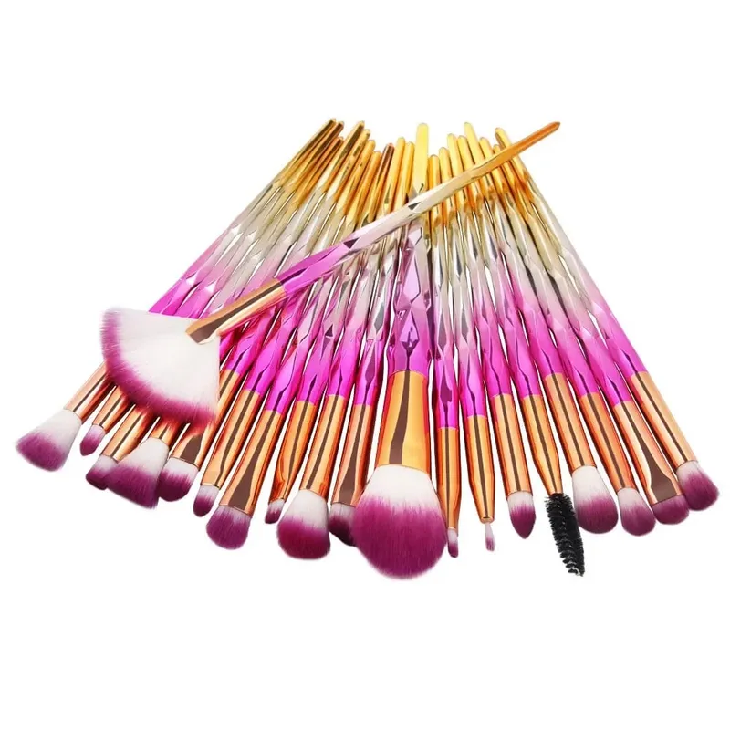 20Pcs Diamond Makeup Brushes Set Powder Foundation Blush Blending Eye shadow Lip Cosmetic Beauty Make Up Brush Pincel Maquiagem — image 2