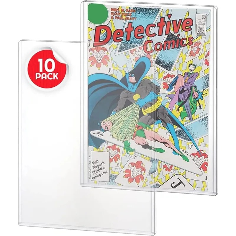 10Pcs Pack Comic Book Holder Case Inner Size 279x177x5mm UV Protective Sleeves Plastic Rigid Storage Case