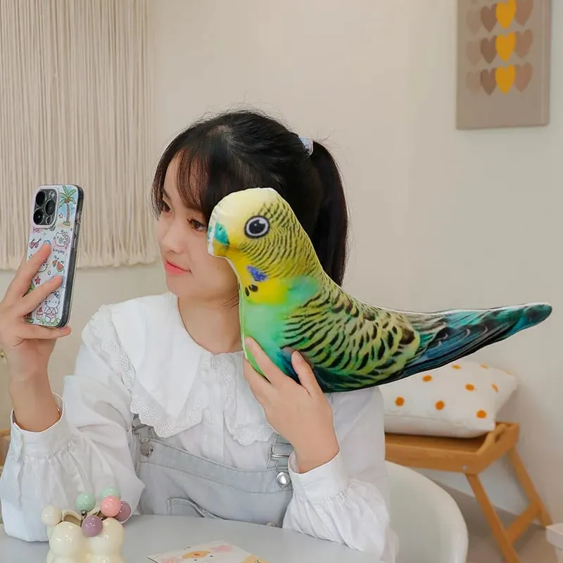 Simulation 3D Printed Animal Pillow Lifelike Parrot Goose Duck Pigeon Pheasant Cock Stuffed Doll Cute Cushion Toys Home Decor — image 7