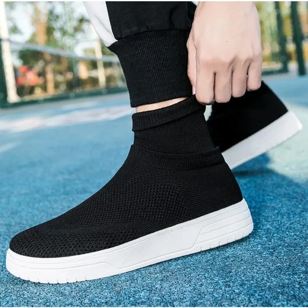 Sock Shoes for Men Spring 2026 New Couple Socks Breathable Mesh High Top Casual Shoes for Men One Foot Thick Soled Sneakers Men — image 6