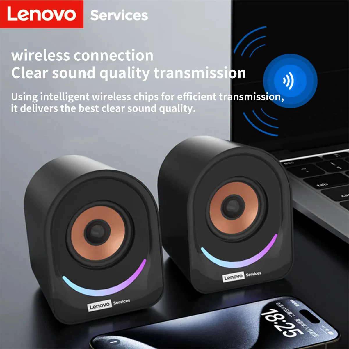 Lenovo 데스크탑 스피커 휴대용 소형 스피커 컴퓨터 스피커 데스크탑 노트북 홈 유선 미니 스피커 소형 데스크탑 멀티미디어 노트북 스피커 — image 6