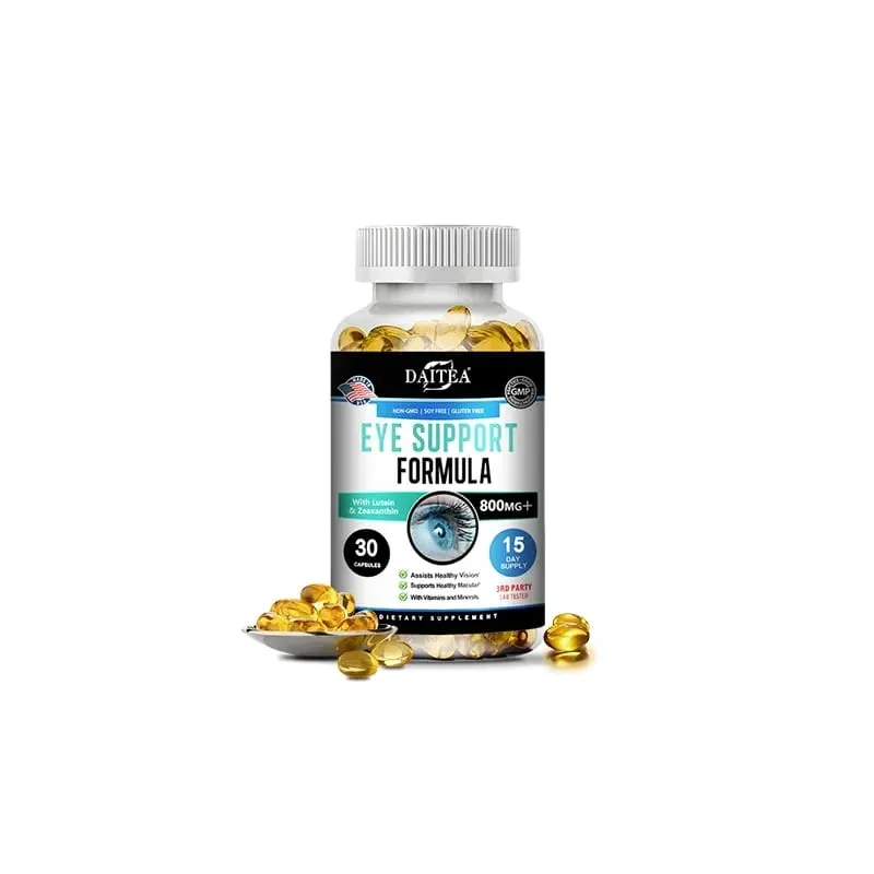 Eye Support Supplements - Vision Myopia Vitamins and Minerals for Eye Care Improve Eye Edema Relieve Fatigue Healthy Macula