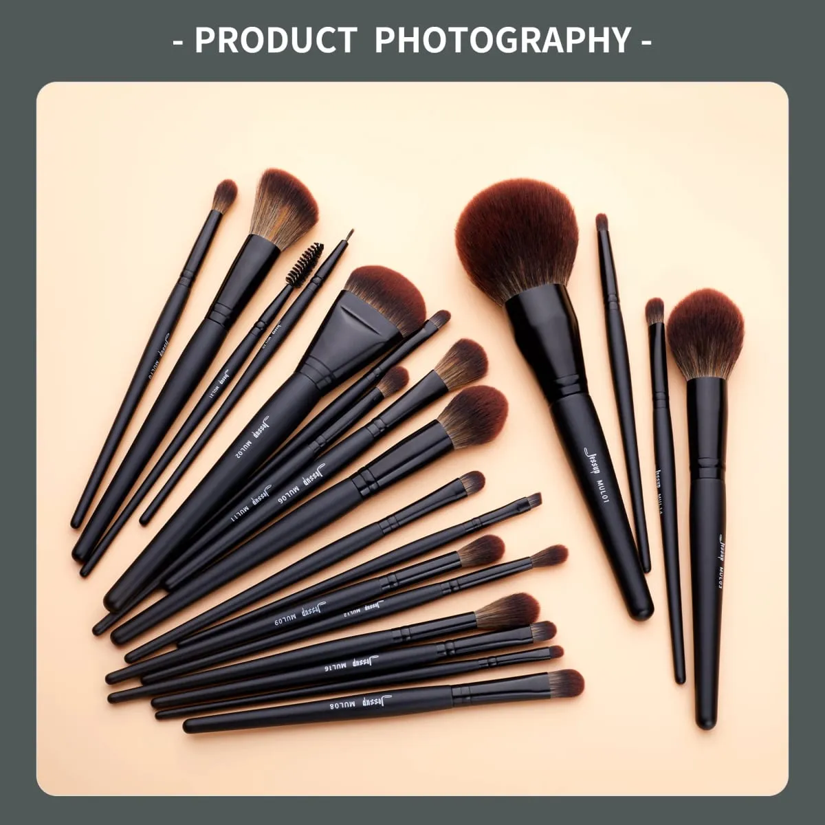 Jessup Makeup Brushes set 3-21pcs Premium Synthetic Big Powder Brush Foundation Concealer Eyeshadow Eyeliner Spoolie Wooden T271