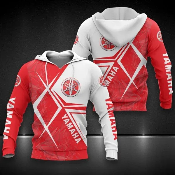 Felpa con cappuccio da uomo per moto Yamaha Pullover stampato in 3D Felpa street style di alta qualità Giacca a vento Abbigliamento sportivo