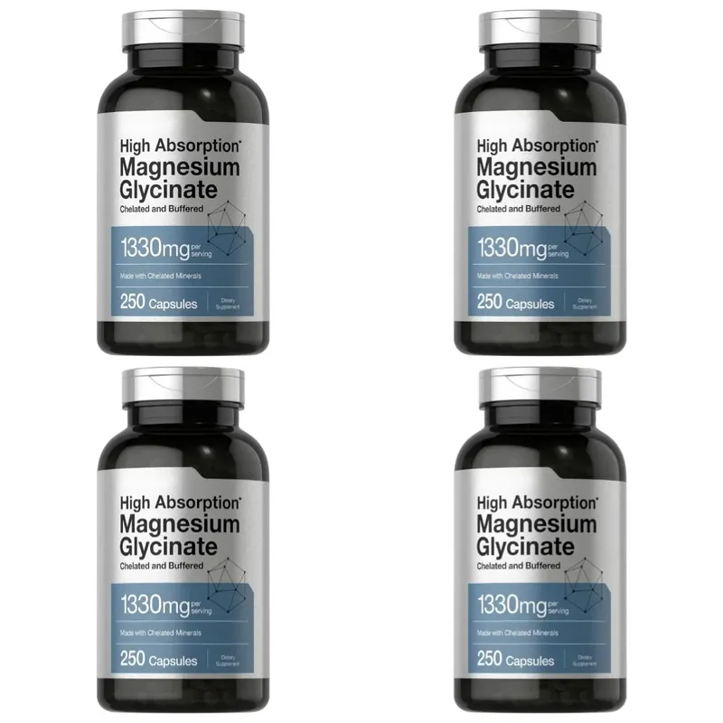 Magnesium Glycinate 1330mg (Elemental Magnesium) 250 Kapslar Kelaterade buffrade mineraler Icke-GMO glutenfritt kosttillskott — image 12
