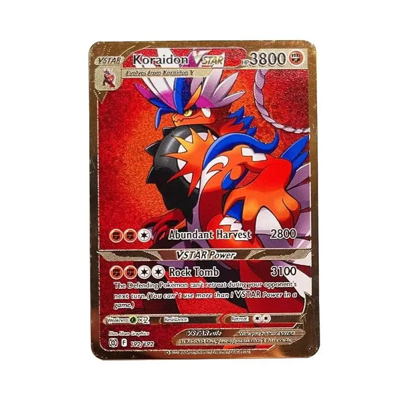 Kartu Logam Pokemon Baru Yang Keren 10000 Poin Kartu Super Arceus Charizard Bahasa Inggris Mewtwo Lucario Greninja Lillie Kartu Anime — image 32