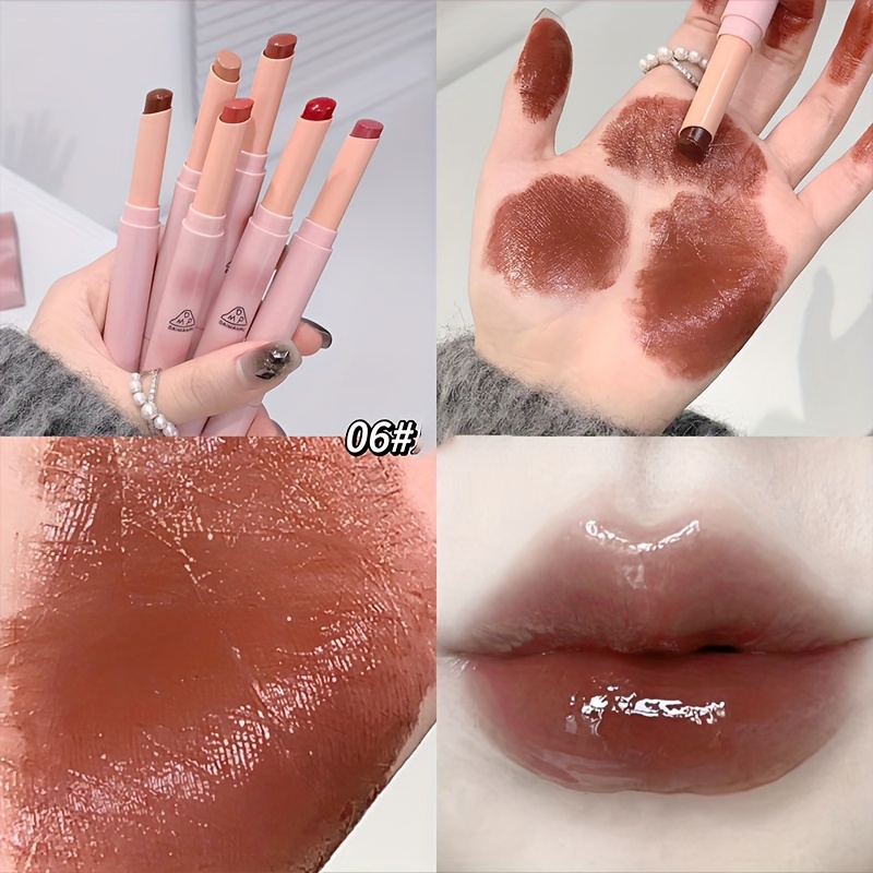 Hydrating Lipstick with Mirror Shine - Waterproof Long-Lasting Lip Tint in Rosy Hues for All Skin Types — image 8