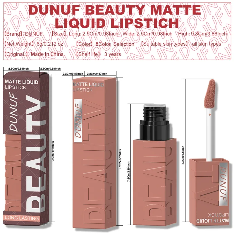 Lip Gloss Lipstick Easy To Color Waterproof Easy-color Sweat-proof Non-stick To Cups Y2K Fancy Fashion Suitable For Christmas — image 5