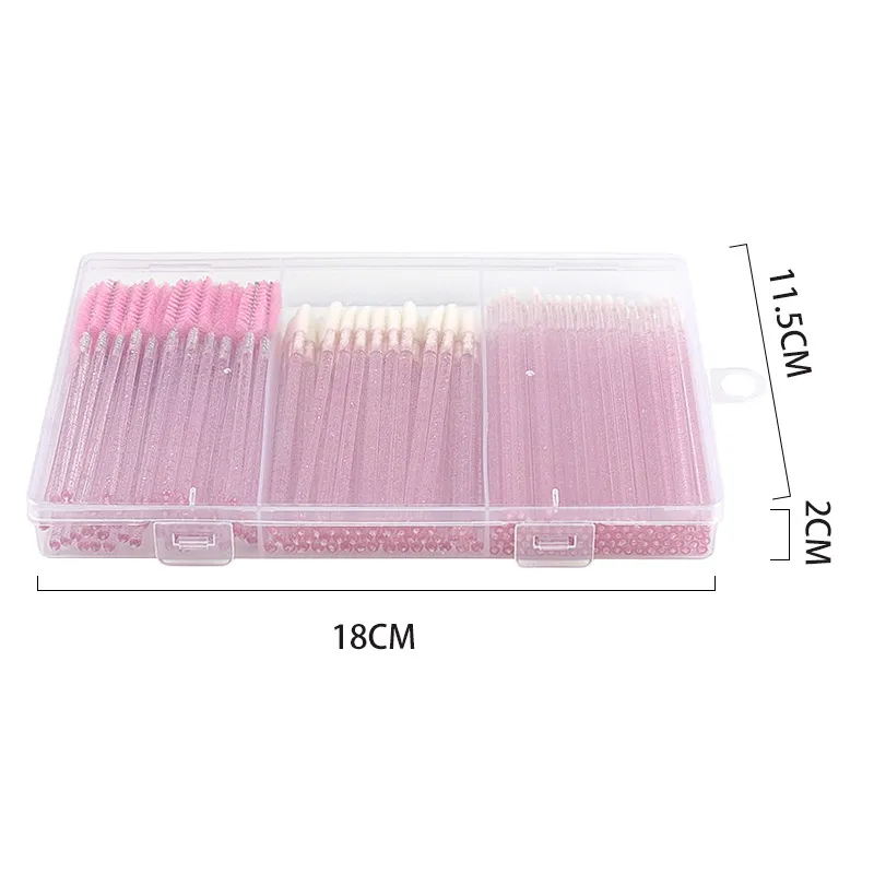 1/90/200/300 Pcs Eyelash Makeup Brush Set Silicone Eyebrow Brushes Micro Cotton Stick Lip Gloss Swab Eyelashes Extension Tools — image 2
