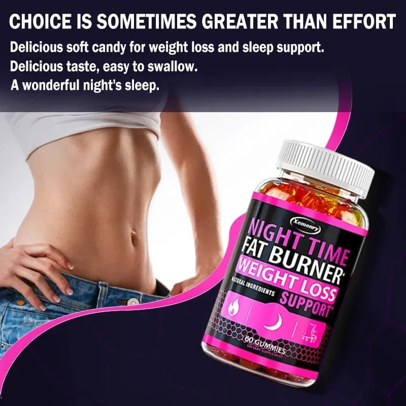 Nighttime Fat Burning Gummies - Fat Burning Metabolism Boosting Healthy Weight ManagementSupplementsSupplements — image 7