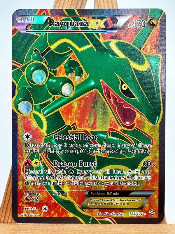Pokemon PTCG ASC Gengar Dragonite Celebi Legetøj Hobby Hobby Samleobjekter Spilsamling Anime-kort