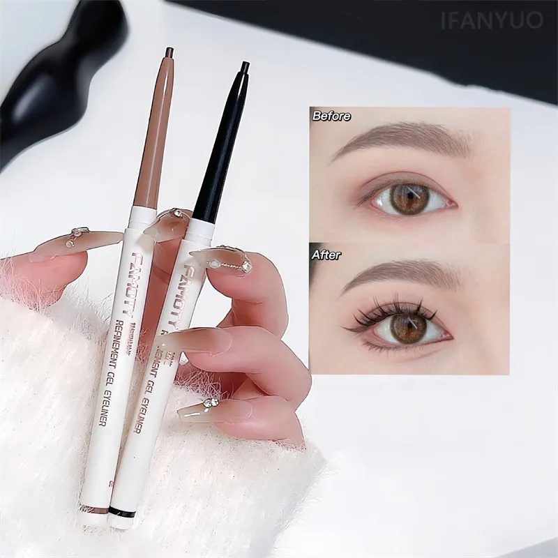 1PC Lying Silkworm Eyeliner Gel Pen Smooth Long Lasting Matte Eyeliner Waterproof Eye Liner Gel Pencil Quick Dry Korean Makeup — image 6