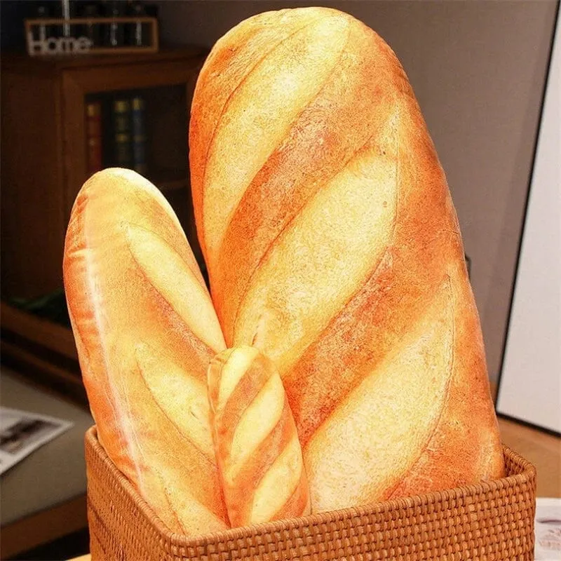 3D Simulation Bread Plush Pillow Soft Butter Toast Bread Food Pillow Lumbar Back Cushion Stuffed Toy for Home Decor — image 3