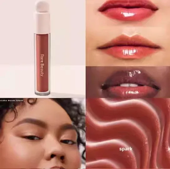 Rare Beauty Lipstick Lip Gloss Combination Set with Fine Sparkling Texture Moisturizing Lips Soft Smooth Moisturizes The Lips — image 14