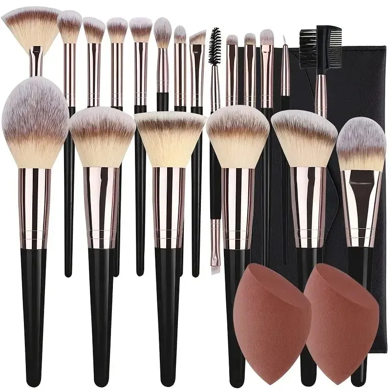 3-20PCS Makeup Brushes Set Soft Fluffy Eyeshadow Foundation Concealer Blending Blush Brush Kabuki Professional Women Beauty Tool — image 1