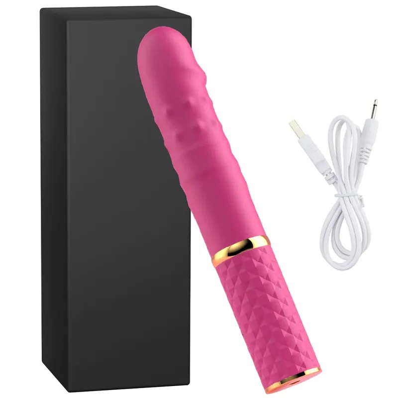 Automatic retractable dildo vibrator women's G-spot vaginal masturbation clitoral stimulation massage sex machine adult products