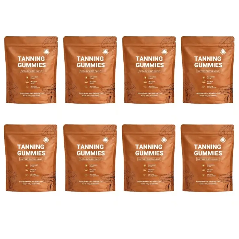 Gummies abbronzanti per donne Supporto abbronzante senza sole Supporto vegano senza zucchero Non OGM Astaxantina e licopene 60 conteggi — image 12