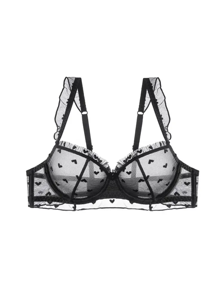 2025 Summer Minimizer Bra Ultra-Thin Wireless No Sponge Lace Bralette Pure Sensual Support Big Bust Sheer Comfort — image 5