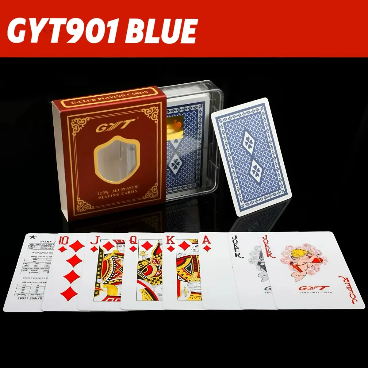 Premium Frosted Playing Cards PVC Plastic Waterproof Durable Poker Cards Large Character Deck of Cards for Parties — image 12