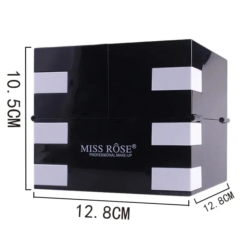Miss Rose Makeup Case Set Kit-Ultimate Color Combination-Holiday Gift Set Cosmetic Eye Shadow Lip Gloss Blush Brow Combo Palette — image 6
