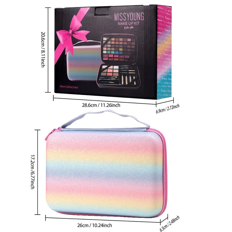 Multifunctional All-in-One Makeup Palette Blush Eyeshadow Lip Gloss Highlighter Lipstick Long Lasting Portable Daily Cosmetics — image 6