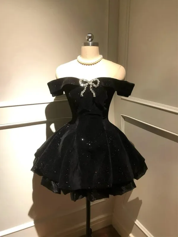 Summer New Vintage Elegant Woman Dress Strapless Bow Patchwork High Waist Puffy Mini Dress Female French Chic Sexy Outfits 2025 — image 8