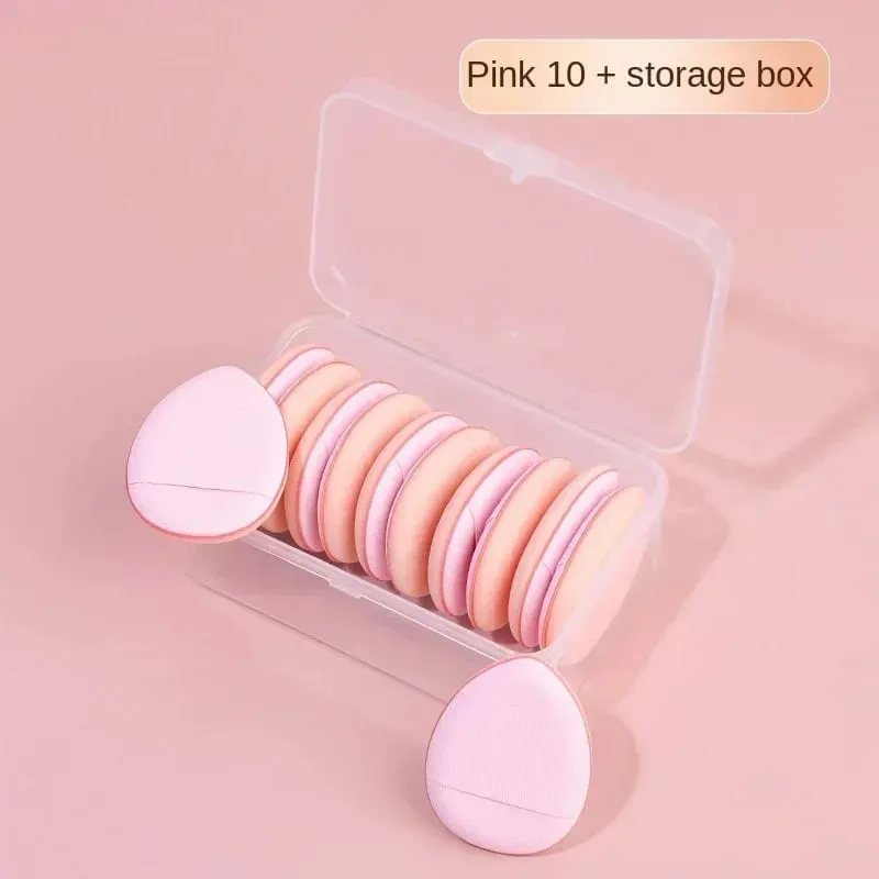 10Pcs Mini Finger Puff Foundation Small Air Cushion Powder Sponge Face Concealer BB Cream Cosmetic Applicator Makeup Tools — image 8